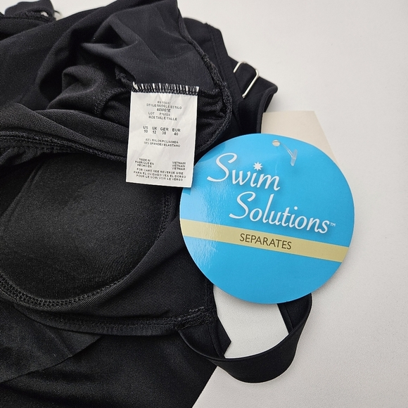 Swim Solutions Ruffle Top Slimming Swim Wear Tankini - Picture 6 of 6